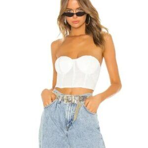 REVOLVE superdown Lilly Lace Bustier Top In White